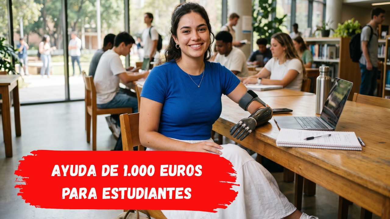 Ayuda de 1.000 euros para estudiantes con discapacidad igual o superior al 33%