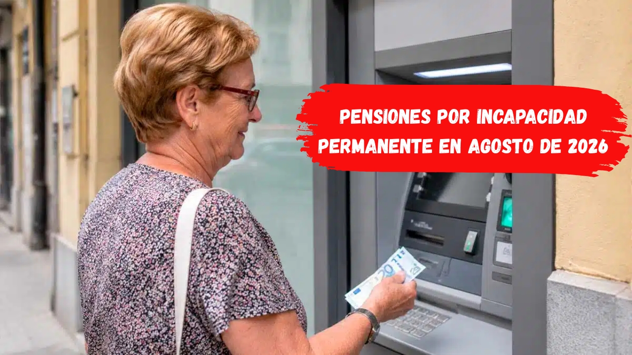 Fecha de pago de las pensiones por incapacidad permanente en agosto de 2026: cuándo cobra cada banco