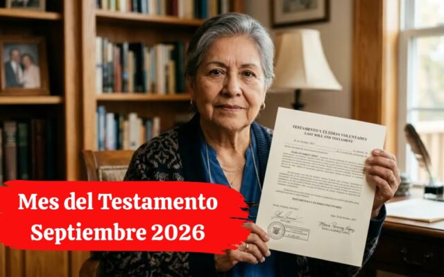 Mes del Testamento Septiembre 2026: Costos por Estado en México