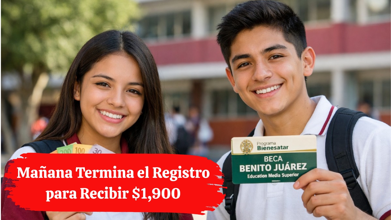 Beca Benito Juárez 2026: Mañana Termina el Registro para Recibir $1,900
