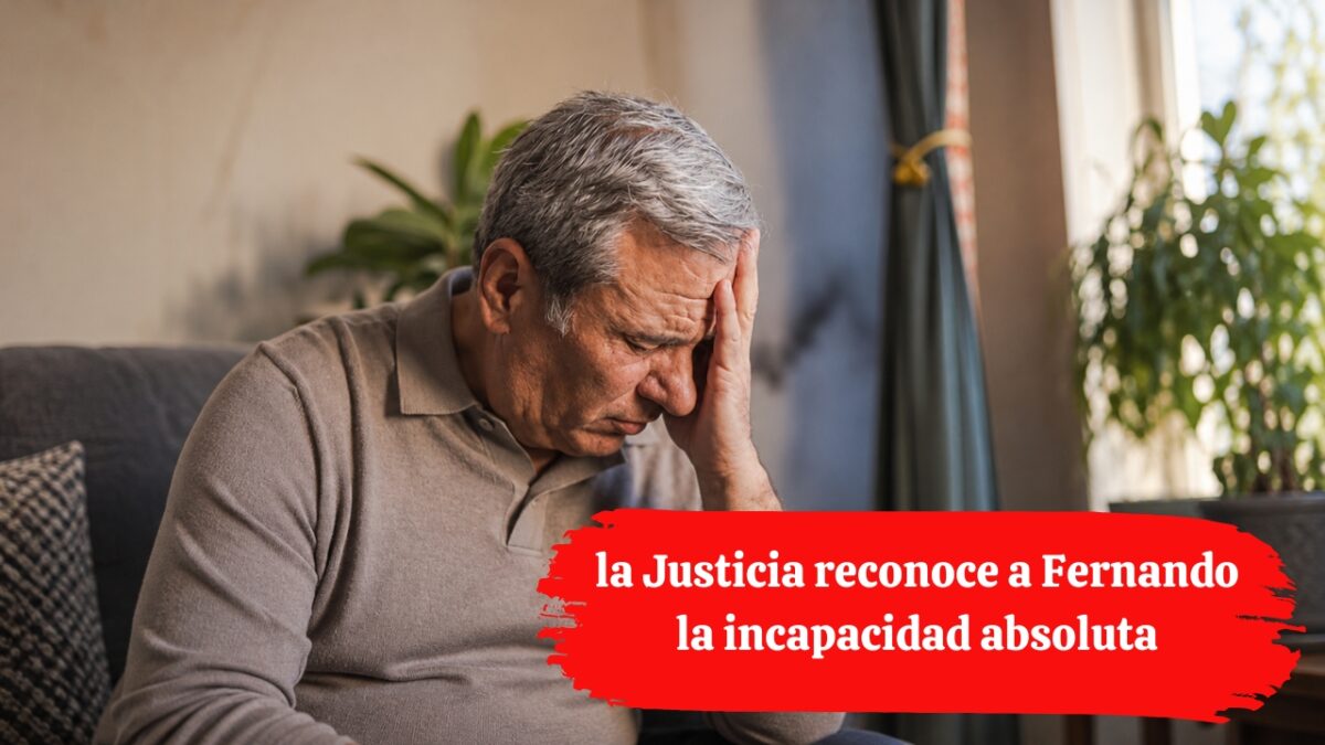 Un ictus a los 52 años cambió su vida: la Justicia reconoce a Fernando la incapacidad absoluta