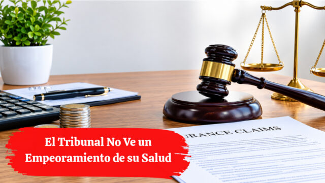 Pierde 827,79 Euros de Pensión: El Tribunal No Ve un Empeoramiento de su Salud